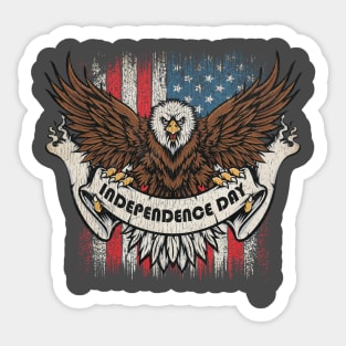 America Independence Day Sticker